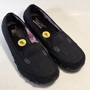 Skechers Women's 9 Relaxed Fit Slip-on Jaywalk Black Memory Foam Comfort Shoes